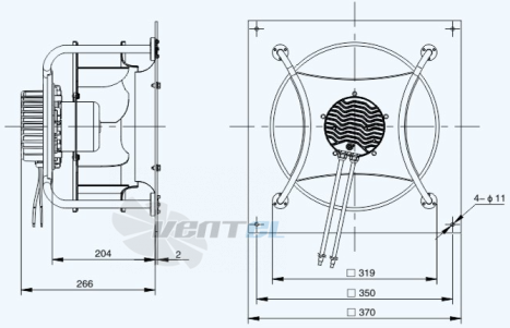 Габариты Sanmu ECF-K-6E250-PLHDAL10
