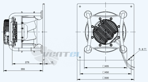 Габариты Sanmu ECF-K-8D310-PLHDAL2