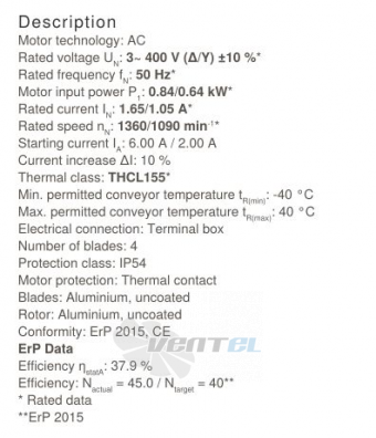 Осевой вентилятор Ziehl-abegg FB056-VDW.4I.A4