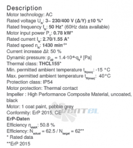 Вентилятор Ziehl-abegg RH45V-4DK.6F.1R цены, каталоги, прайсы